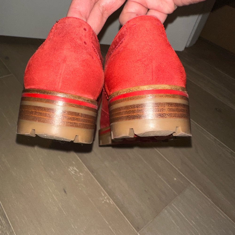 Christian Louboutin 
Red Suede Shoes
Pre loved in excellent condition.
Authentic - Picture 4 of 9